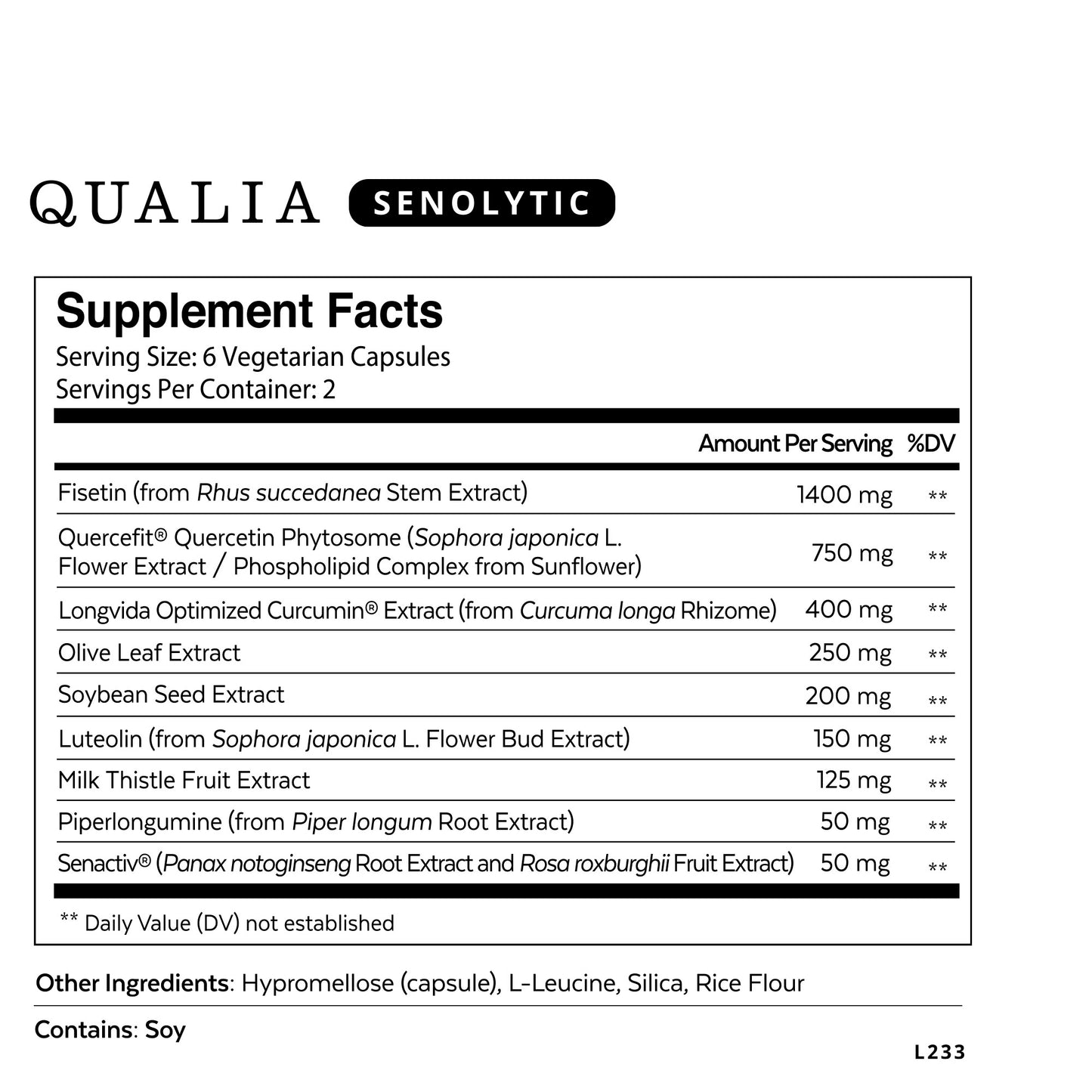 Qualia Senolytic